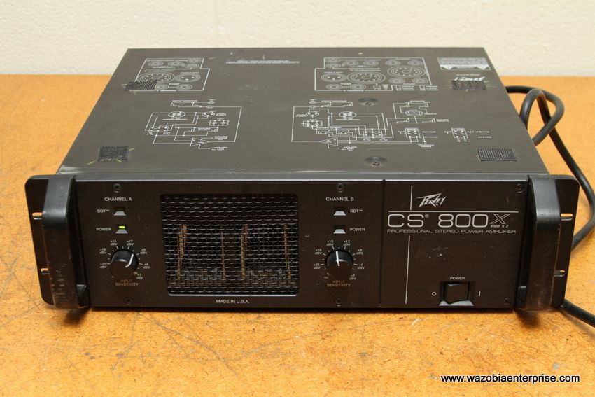 PEAVEY CS800X CS 800X PROFESSIONAL STEREO POWER AMPLIFIER  