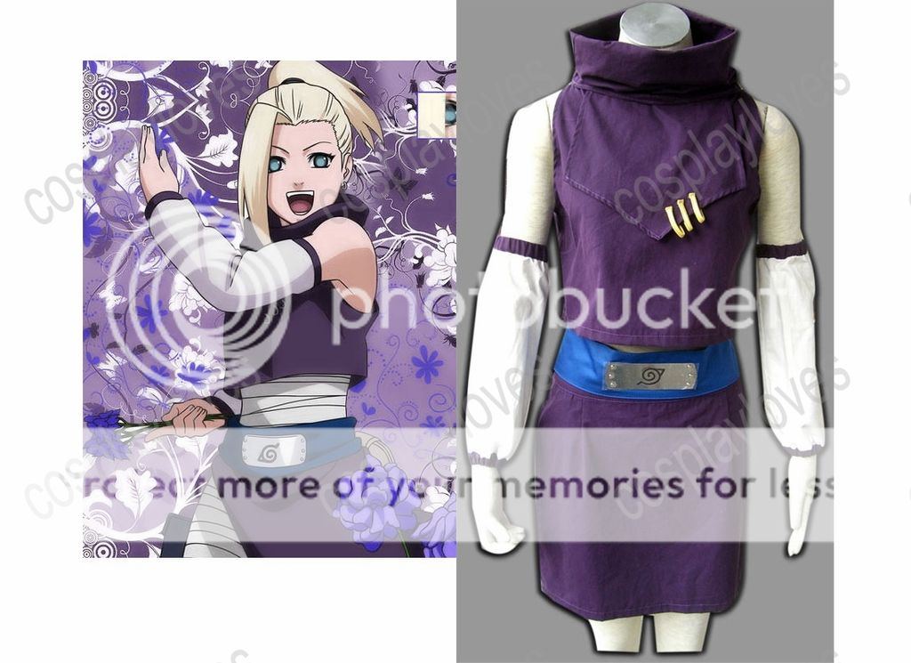 Naruto Clothes Yamanaka Ino the 1st Generation Cosplay Costume Halloween