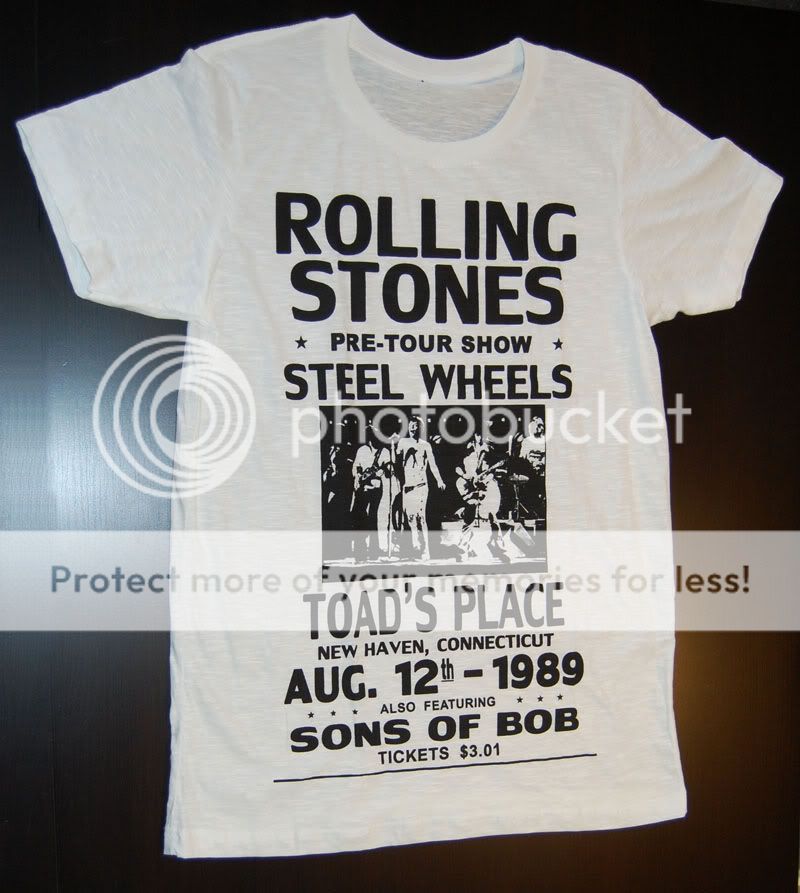 Shirt Rolling Stones   Steel Wheels   Live tour 1989