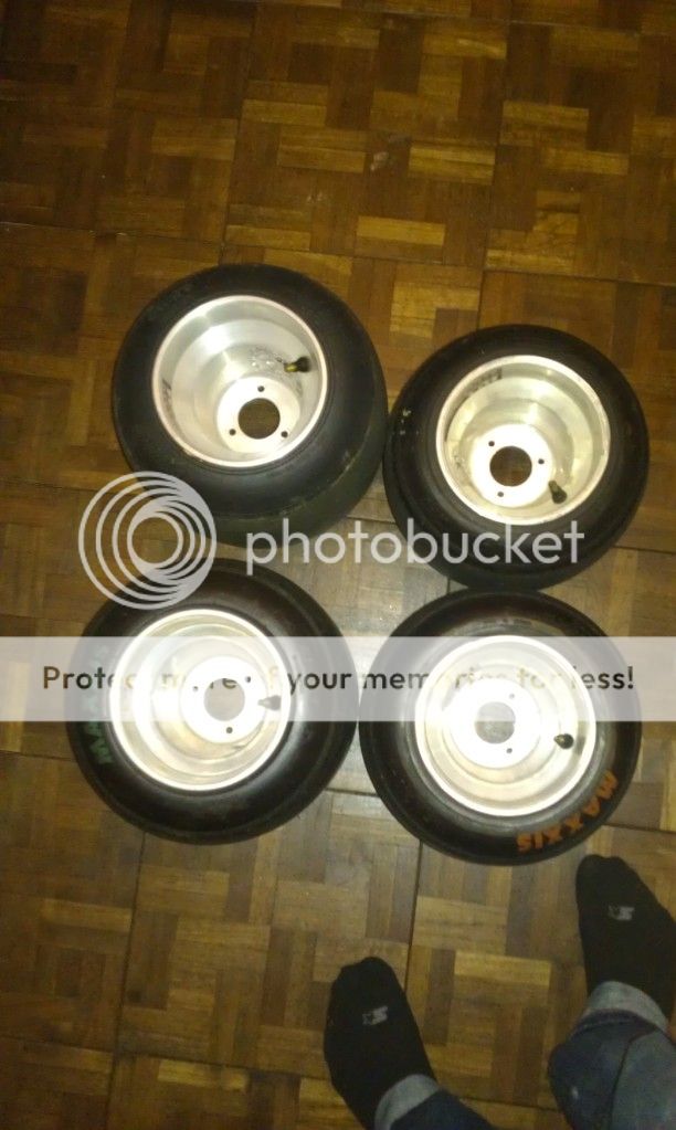 Racing Go Kart Tires and Wheels Used