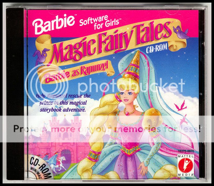 Barbie as Rapunzel Magic Fairy Tales CD ROM PC Storybook Adventure Game ...